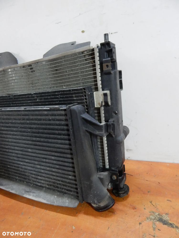 Chłodnica wiatraki wentylator intercooler 2.2 CRD Jeep Compass I Lift 11-16 Łuków części - 4