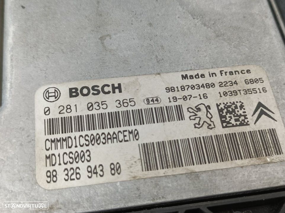 CENTRALINA MOTOR UCE PEUGEOT 308 SW II 2019 -9832694380 - 6