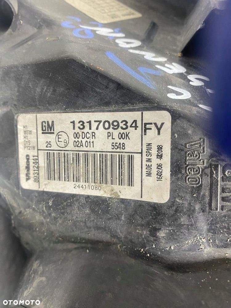 LAMPA PRZEDNIA LEWY PRZÓD OPEL VECTRA C LIFT XENON SKRĘTNY VALEO - 3