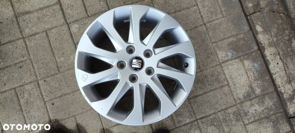 FELGI ALUMNIOWE 5x112 6.5J x16 CALI ET46 fi 57.1  SEAT LEON ALTEA TOLEDO 5F0601025A VW SKODA AUDI KOMPLET 4 SZTUKI - 5