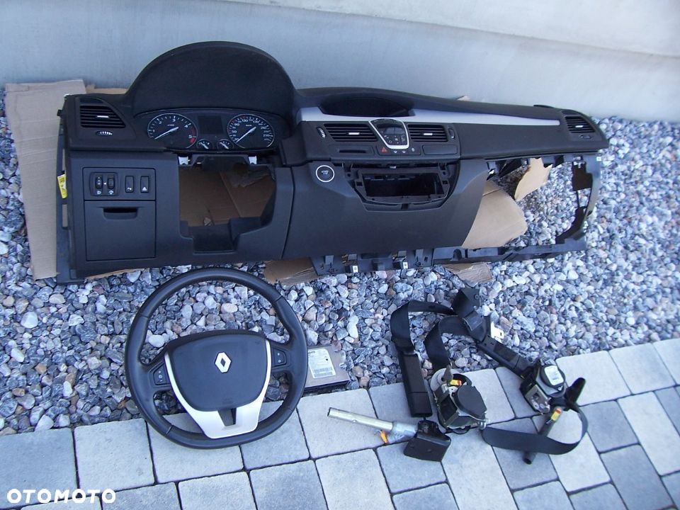 laguna 3 III DESKA PODUSZKI PASY NAPINACZE SENSOR KOMPLET  ORYGINAL