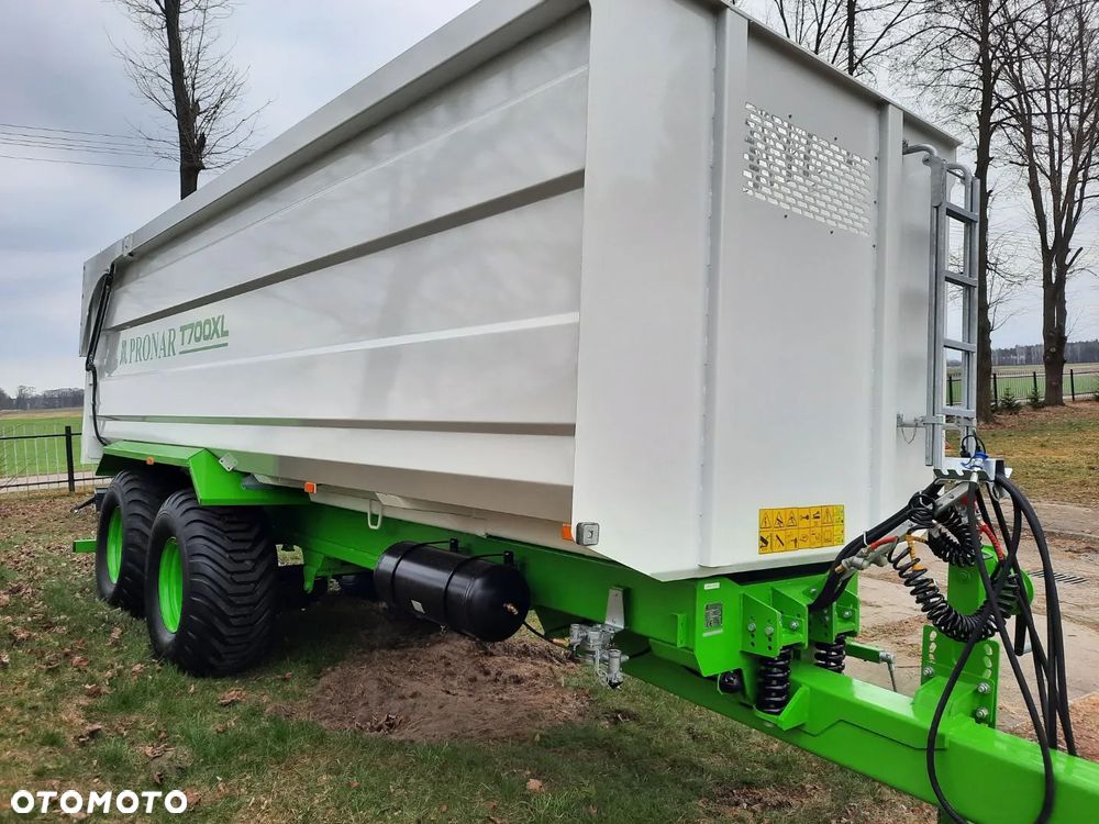 Pronar Przyczepa skorupowa T669 /T-700 XL tandem 14 ton, nadstawy, plandeka, oś skrętna - 15