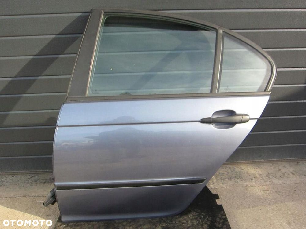 BMW E46 SEDAN DRZWI LEWE TYLNE TYŁ STAHLBLAU LEWY - 2