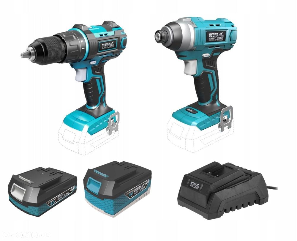 Zakrętarka udarowa Dedra SASALL DED7045 18 V - 5