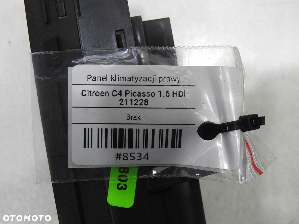 PANEL STEROWANIA KLIMATYZACJĄ PRAWY C4 PICASSO I - 9