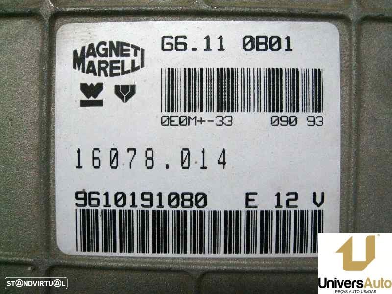 CENTRALINA MOTOR UCE CITROEN AX 1988 -9610191080 - 4