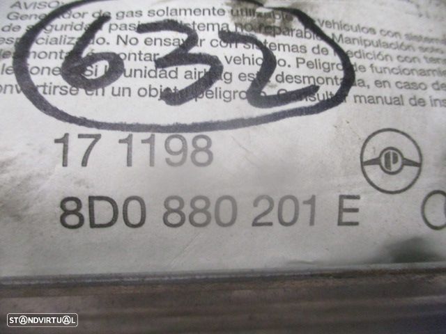 Airbag Passageiro 8D0880201E AUDI A4 B5 AVANT 1996 1.9TDI 110CV 5P CINZA - 2