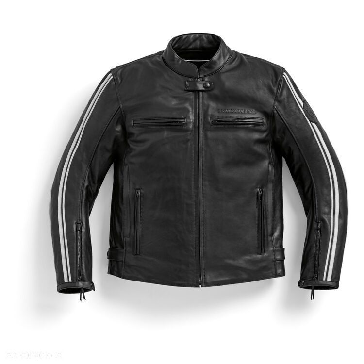 Skórzana kurtka motocyklowa BMW TwinStripes H Comfort, Czarna Męska - 1