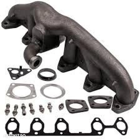 Galerie evacuare noua din fonta VW Touareg Transporter T5 Multivan V, motoare 2.5 diesel AXD AXE BAC BLK BPE BPD BNZ BPC - 2