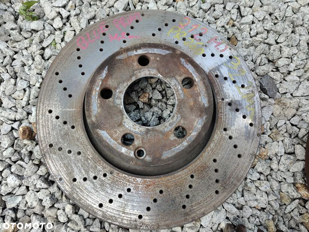 MERCEDES w212 W204 W207 TarczeHamulcowe Perforowane 322mm Przód Komplet z Klockami - 8