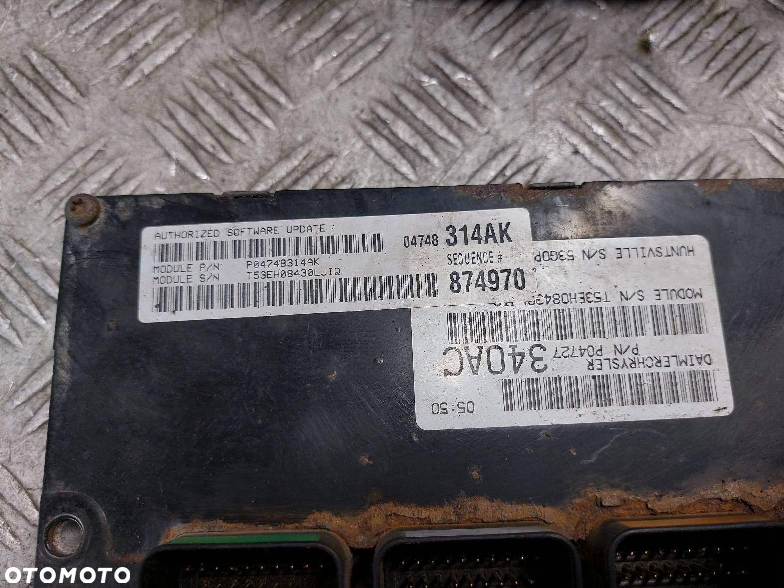 ZESTAW STARTOWY CHRYSLER  PACIFICA I 3.5 V6 4X4 P04727340AC - 3