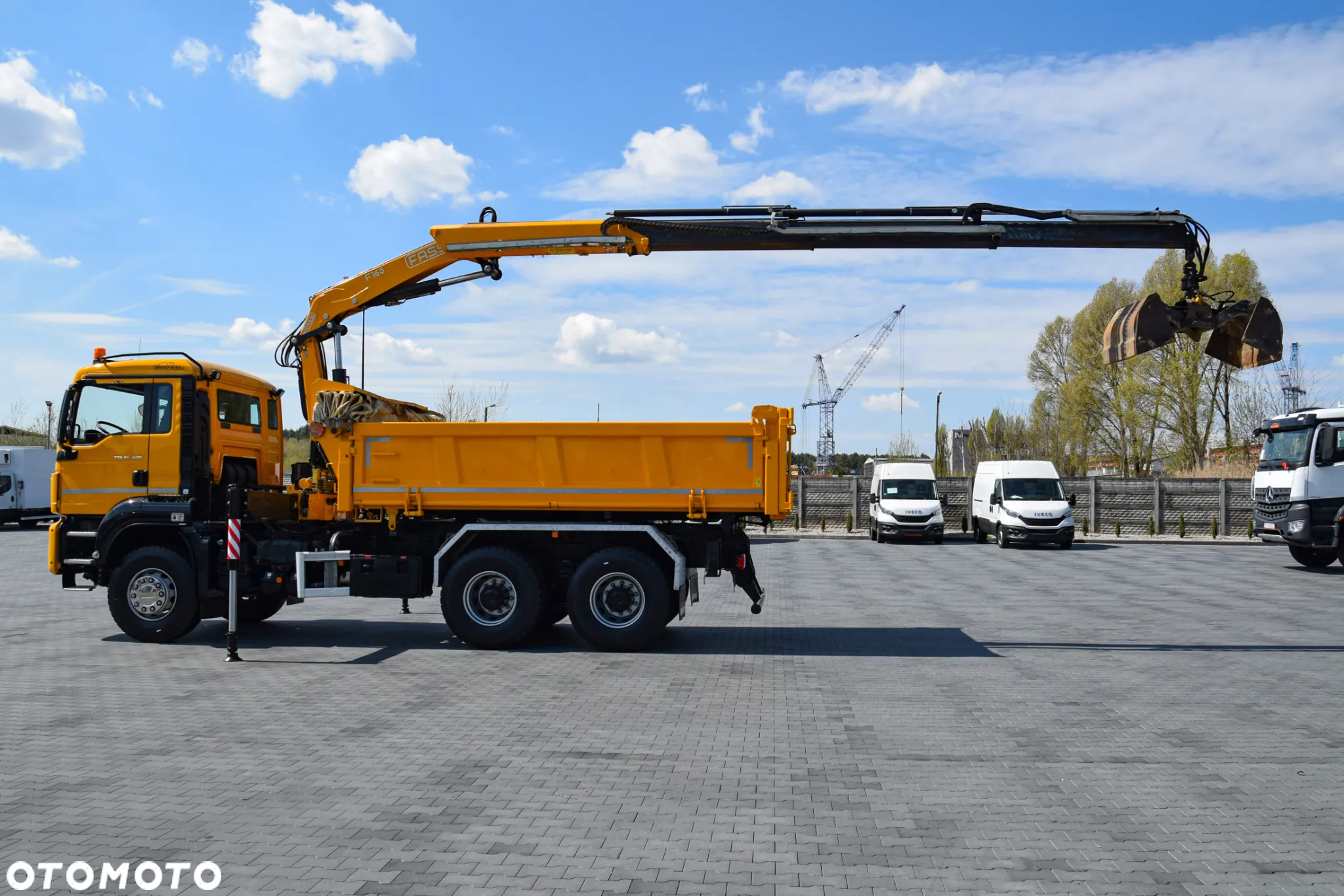 MAN TGS 26.400 / 6x4 / EURO 6 / UDT / HDS FASSI 165 / WYSUW x3 / ROTATOR / CHWYTAK / STEROWANIE RADIOWE / WZMOCNIONA RAMA / WYWROTKA / HYDROBURTA / AUTOMAT / 2017 / NOWE OPONY - 100% / NISKI PRZEBIEG / STAN IDEALNY / SPROWADZONY - 8