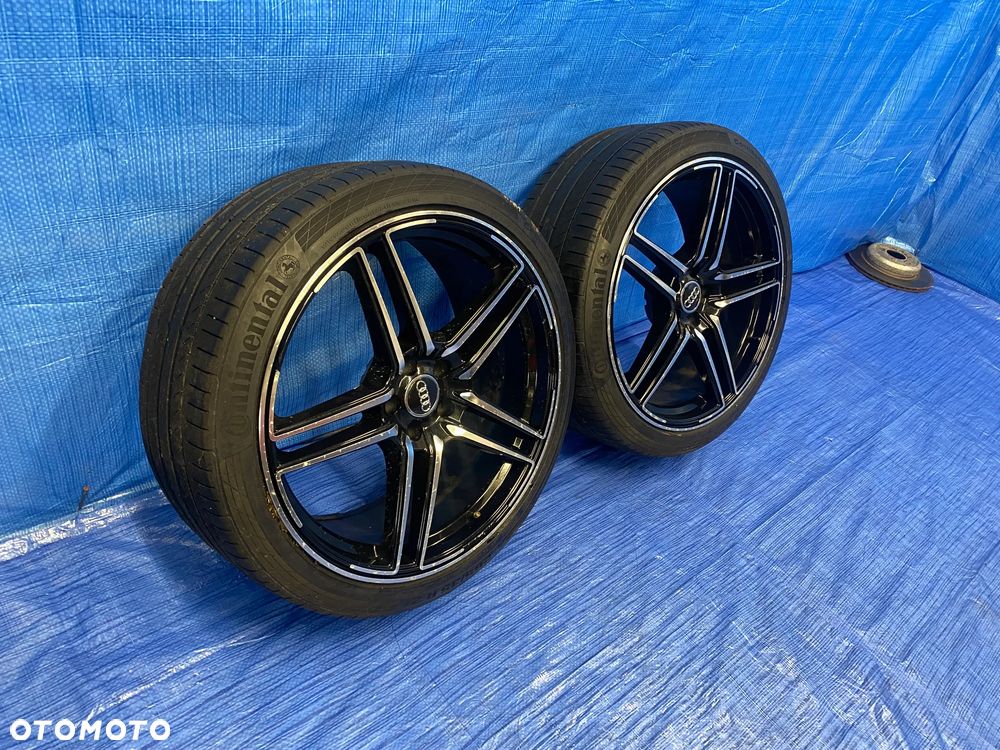 KOŁA KOŁO 21 FELGA ALUMINIOWE ALUSY 21"x 9,5J ET35  5X112; 66,6mm KOŁA NA SZTUKI ; OPONY CONTINENTAL ; AUDI Q7 ORYGINAŁ - 3