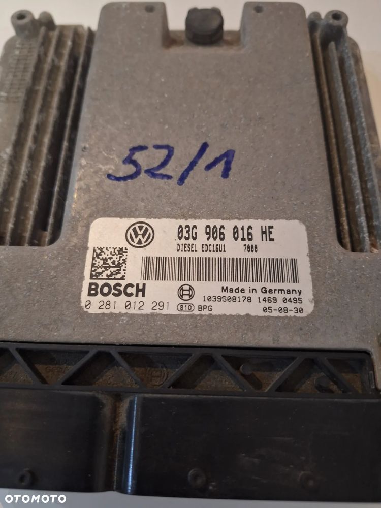 toledo lll  ,Altea Seat 2.0 TDI sterownik komputer 03G906016HE  (52/1) - 3