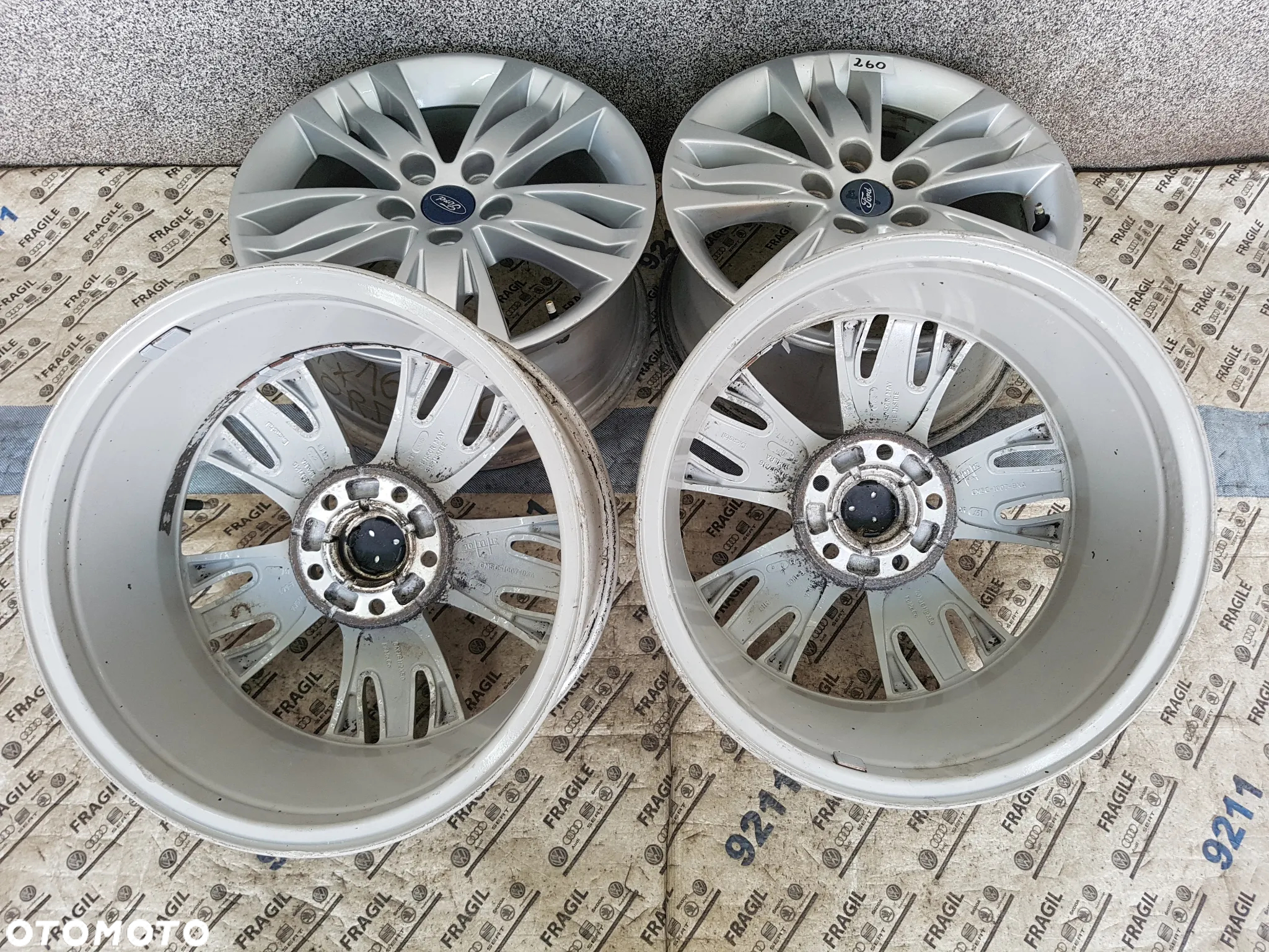 ALU FELGI FORD C-MAX KUGA  FOCUS MONDEO 7JX16  5X108 ET50 - 12