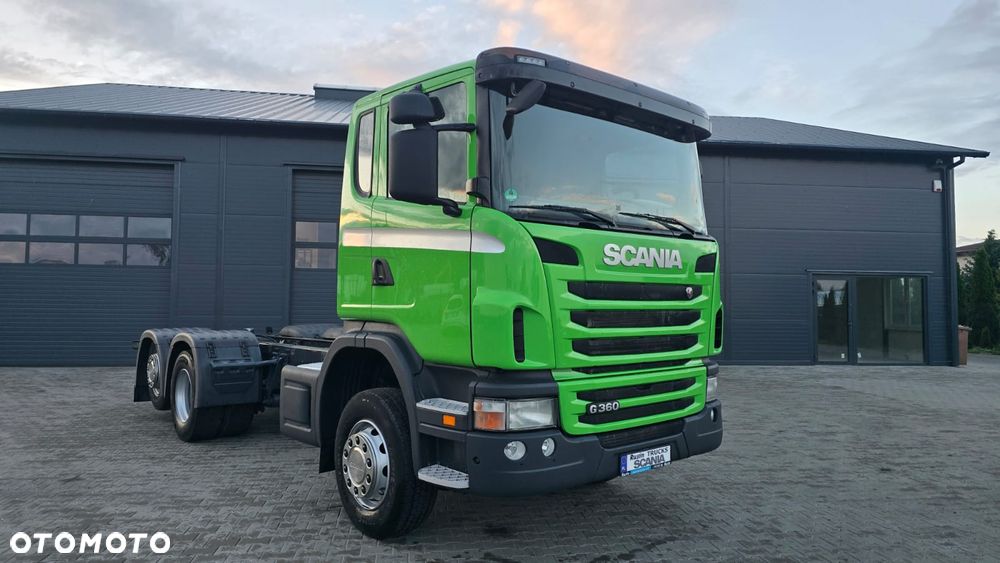 Scania G360 6x2 13litrowy 6cyl ful air 3.9 rozstaw idealna rama do zabudowy pod beczkę asenizacyjną, mleko, wywrotka - 1