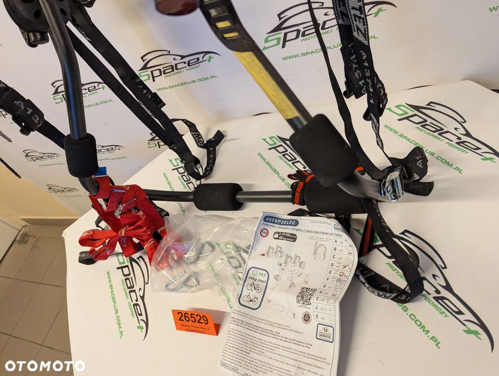 Uchwyt bagażnik rowerowy na tylną drzwi / klapę na 2 rowery Mottez Porte-Velo 2 (A029P2ELEC) - 5