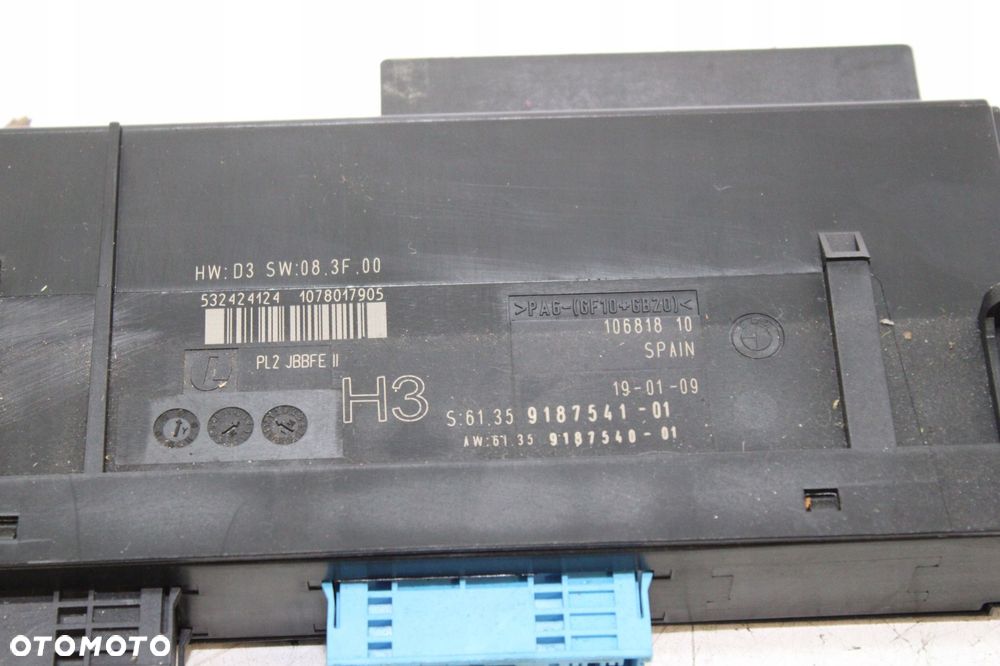BMW 3 E93 E90 E92 9187541 MODUŁ STEROWNIK KOMFORTU - 4