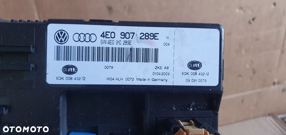 Moduł sterownik komfortu Audi A8 D3 4E0907289E 4E0910289E - 5