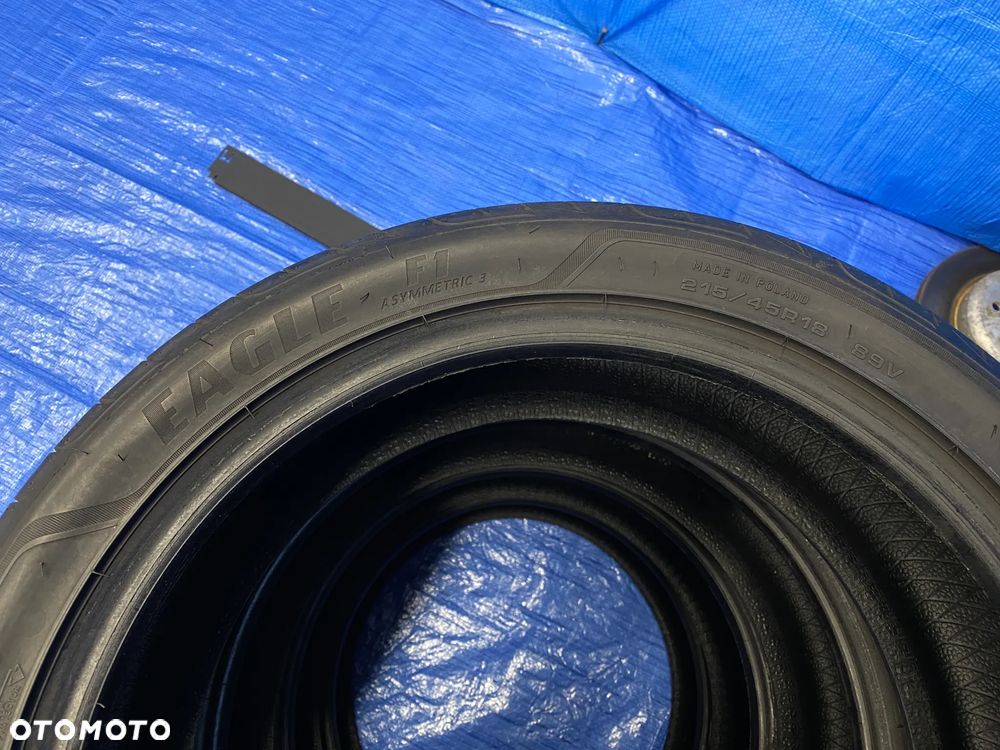 OPONA 18 OPONY LETNIE LATO KOMPLET OPON 4SZT GOODYEAR EAGLE F1 ASYMMETRIC 3  215/45R18 89V BIEŻNIK 7,2mm 2019r - 8