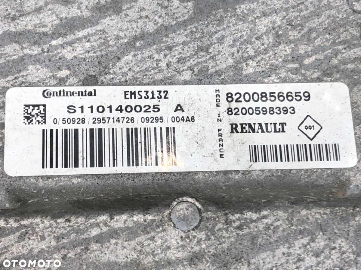 KOMPUTER SILNIKA - 86.00 PLN - DACIA SANDERO 2008 - 2022 1.4 (B30C, BS0C, BS0A, BS0G, BS1F, BS0E) 55 - 4