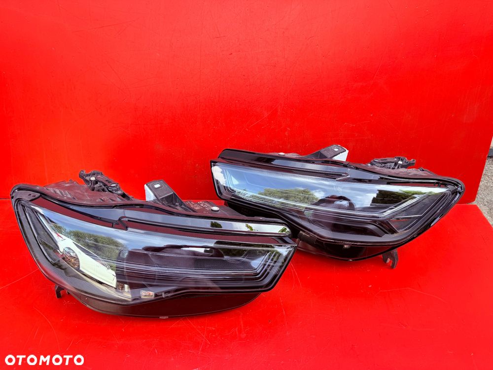 LAMPY AUDI A6 C7 LIFT S6 RS6 FULL LED MATRIX CZARNE EU - 1