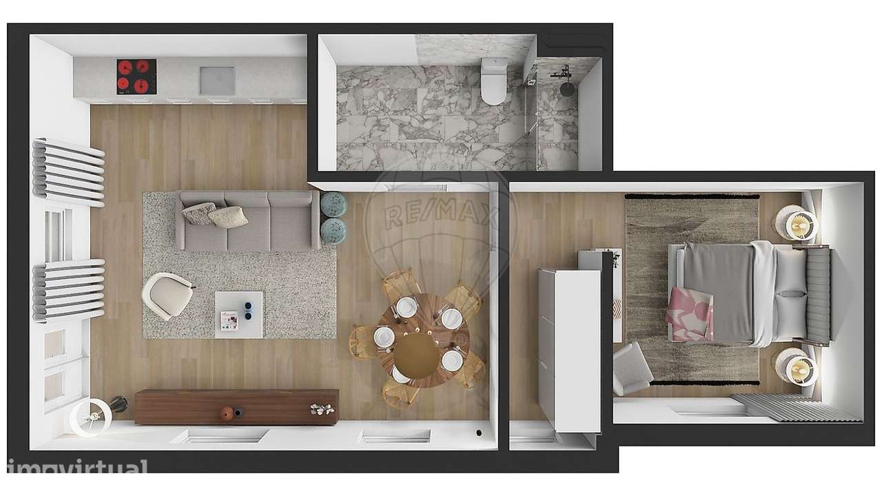 Apartamento T1 para venda - Grande imagem: 4/6