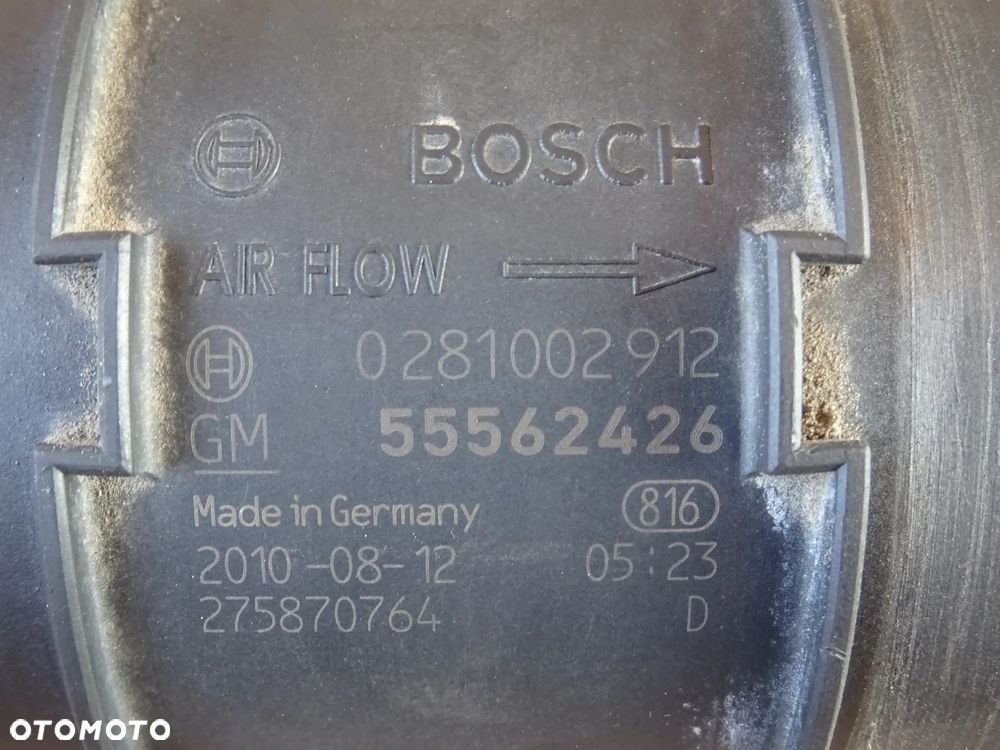 PRZEPŁYWOMIERZ POWIETRZA 55562426 OPEL INSIGNIA ASTRA J ZAFIRA C CASCADA 1,6T 2,0 CDTI - 7