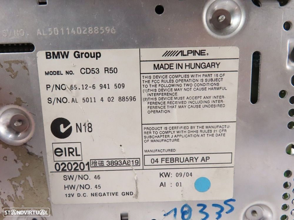 Radio Boost CD Usado / Original MINI MINI (R50, R53)/MINI MINI Convertible (R52)... - 5