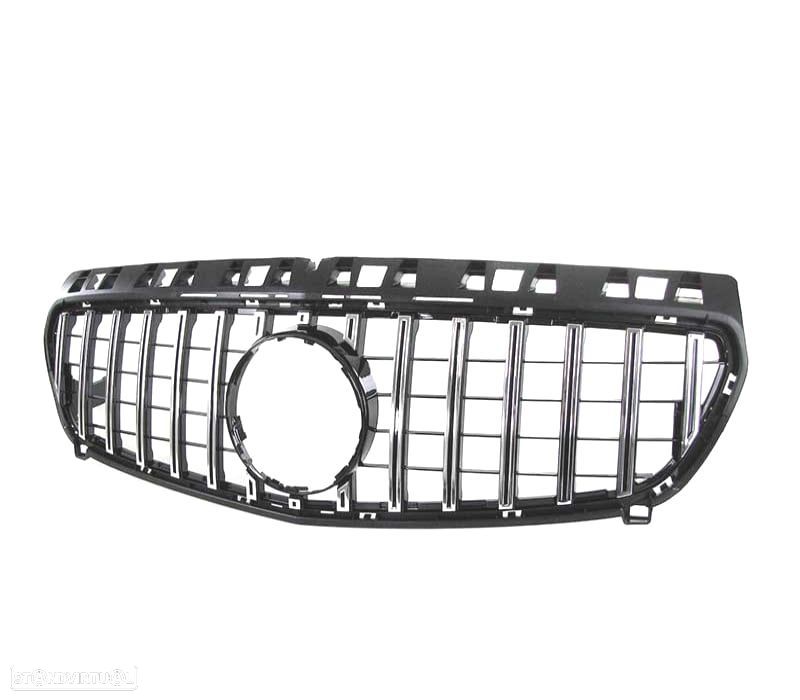 GRELHA FRONTAL MERCEDES CLASE A W176 GT 12-15 PRETO CROMADO - 2