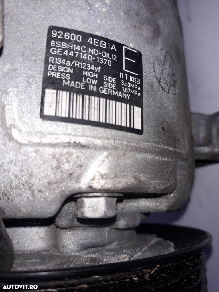 Compresor clima Renault kadjar Talisman Espace 926004eb1a 92600-4eb1a 2012 2013 2014 2015 2016 2017 2018 2019 - 3