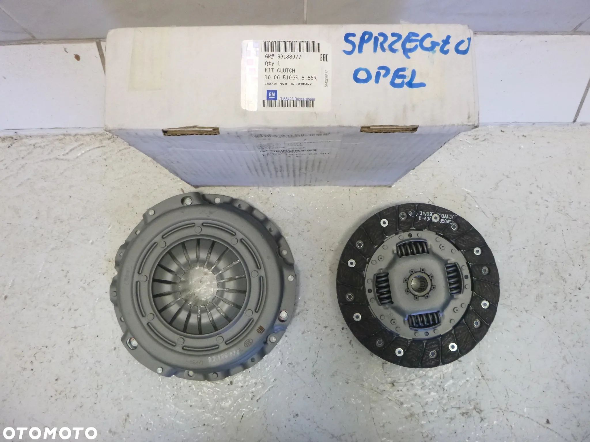 OPEL VECTRA B ASTRA G H CORSA C D E COMBO C MERIVA A TIGRA KADETT CC ADAM SPRZĘGŁO ZESTAW SPRZĘGŁA - 1