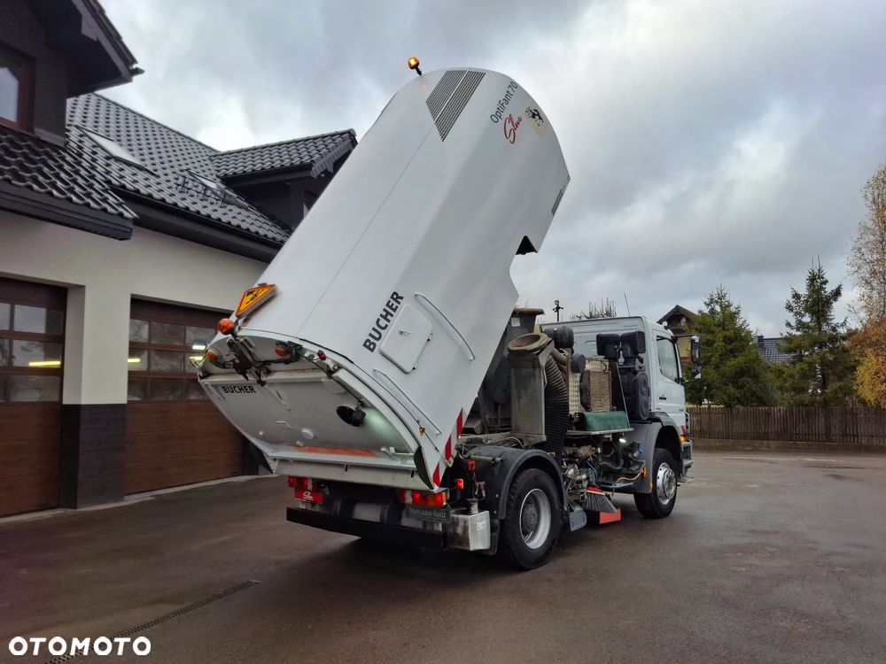 Mercedes-Benz Axor 1829 Zamiatarka BUCHER OptiFant 70 2 Silniki Karcher Wysokiego Ciśnienia Szczotki L/R Listwa Ciśnieniowa + Lanca Eunited PM10 - 16