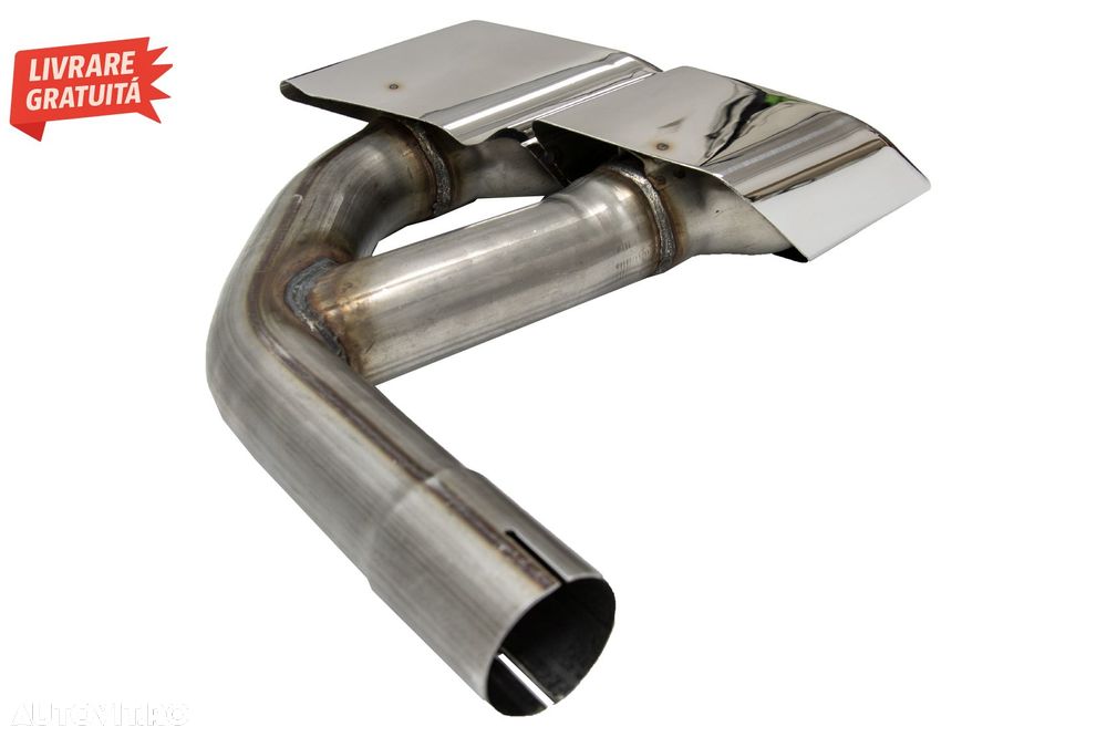 Ornamente toba Audi Q7 4M (2015-2019) SQ7 Design Chrome doar pentru Benzina- livrare gratuita - 8