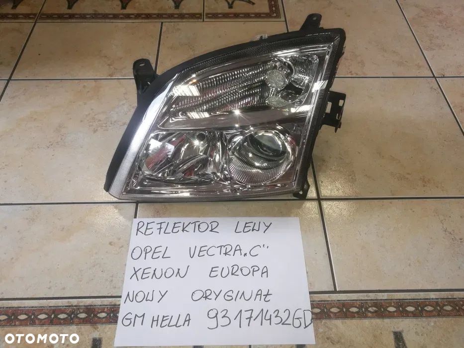 Reflektor Lewy Opel Vectra C Xenon Europa Nowy Oryginał - 1