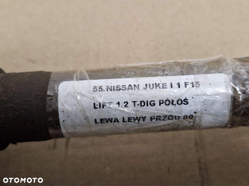 NISSAN JUKE I 1 F15 LIFT 1.2 T-DIG PÓŁOŚ LEWA LEWY PRZÓD - 4