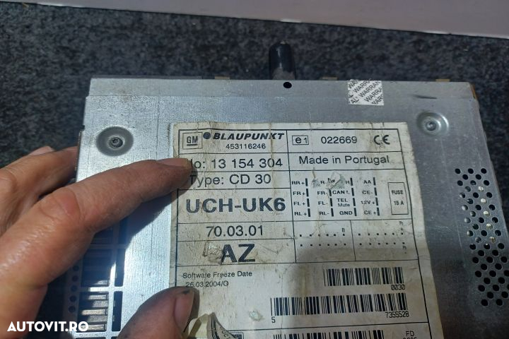 Radio cd 453116246 13154304 Opel Astra H [2004 - 2007] wagon 1.7 CDTI - 3