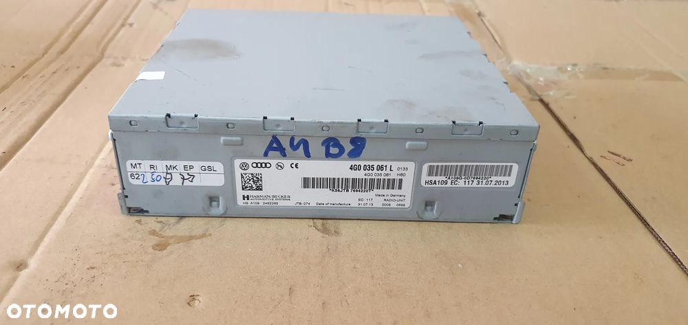 Moduł tuner radia BECKER Audi A4 B8 Lift 4G0035061L 4G0035061 - 1