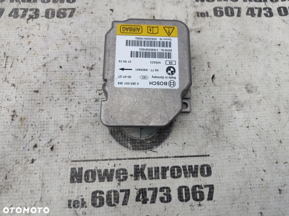 BMW E46 Sensor moduł poduszek powietrznych airbag 6905491 - 1