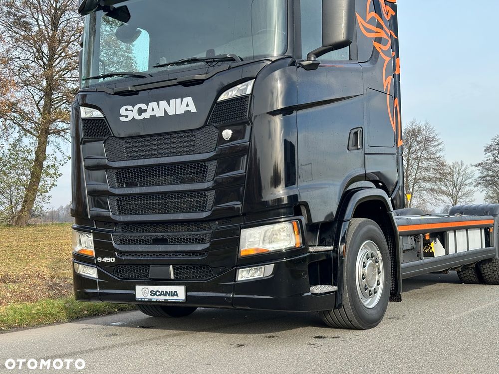 Scania S450 6x2 Rama Rozstaw 5m Poduszki przód Bogata Opcja Laweta BDF - 9
