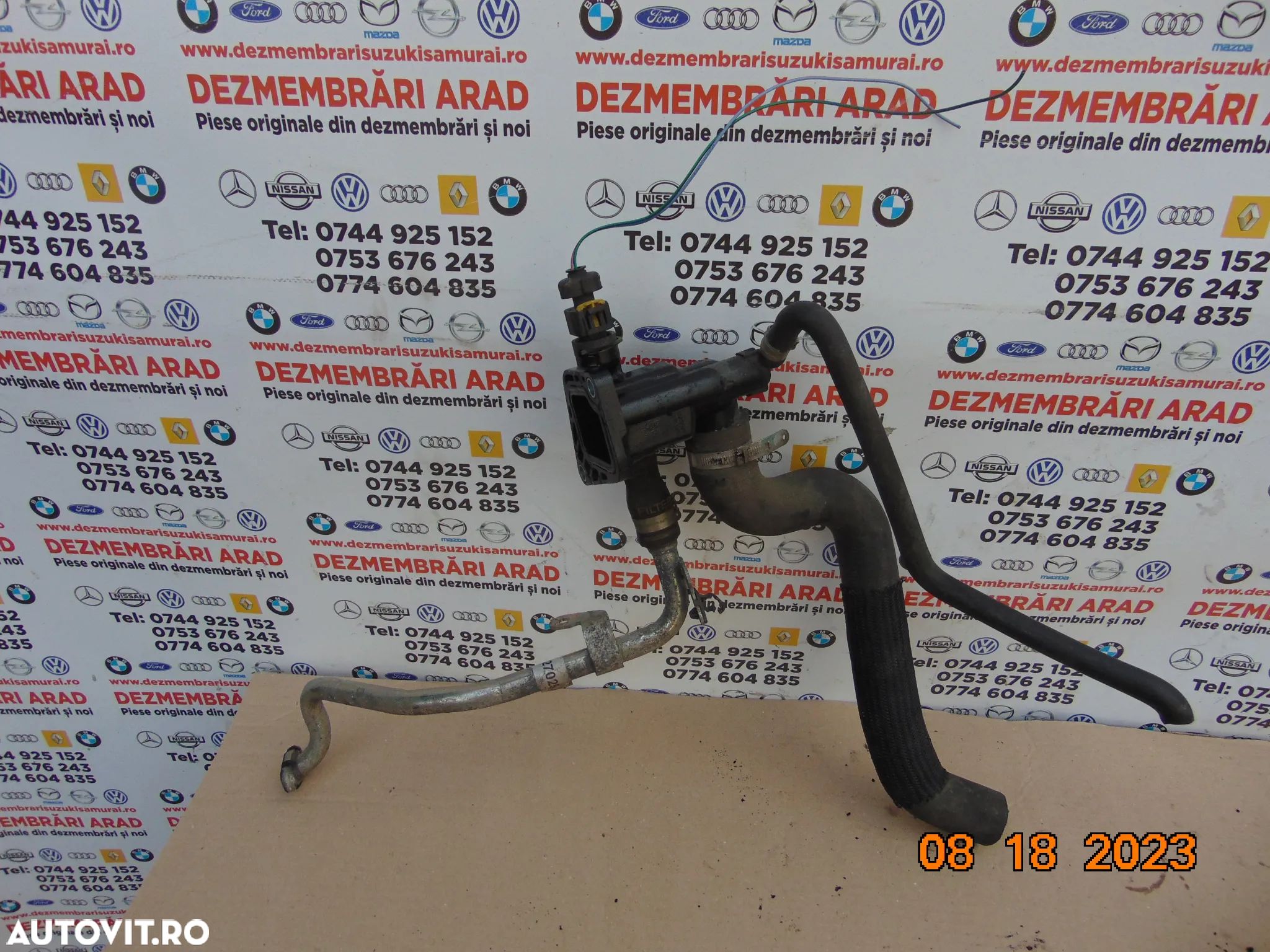Carcasa termostat fiat 1.3 tipo Punto 500 500x 500l panda qubo doblo opel corsa e corsa f combo d l - 1