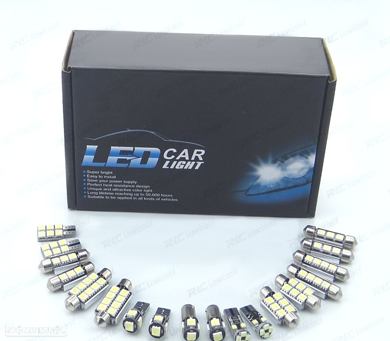 KIT COMPLETO 9 LAMPADAS LED INTERIOR PARA OPEL ASTRA J VAUXHALL OPC GTC SPORTS TOURER HATCHBACK 09-1 - 3