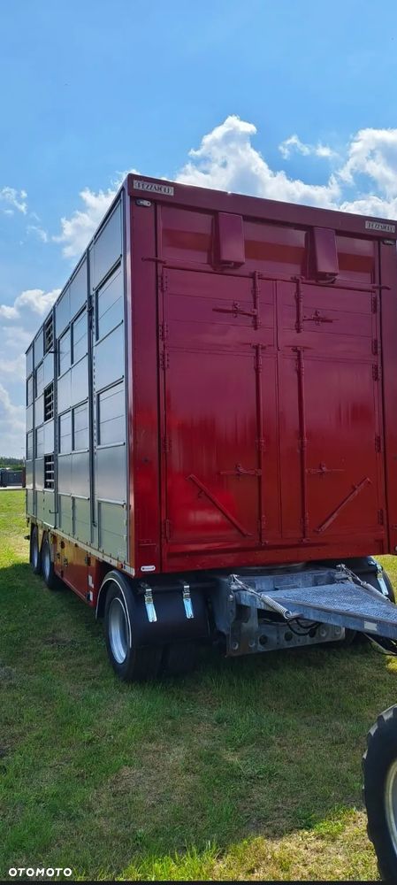 Pezzaioli RBA 32/TRZYOSIOWA PRZYCZEPA-2XBYDŁO,3X TRZODA/HYDRAULICZNIE PODNOSZONY DACH I PODŁOGI / OŚ ŚRODKOWA PODNOSZONA - 7