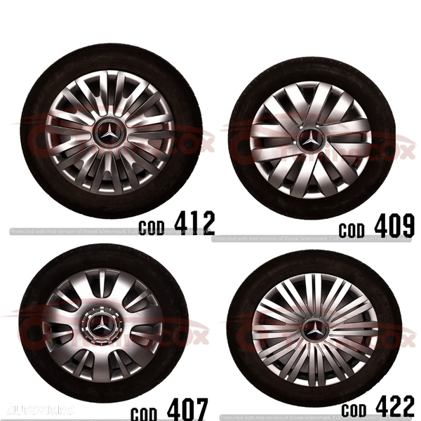 Capace roti MERCEDES- BENZ R16  la set de 4 buc,Capace janata aliaj