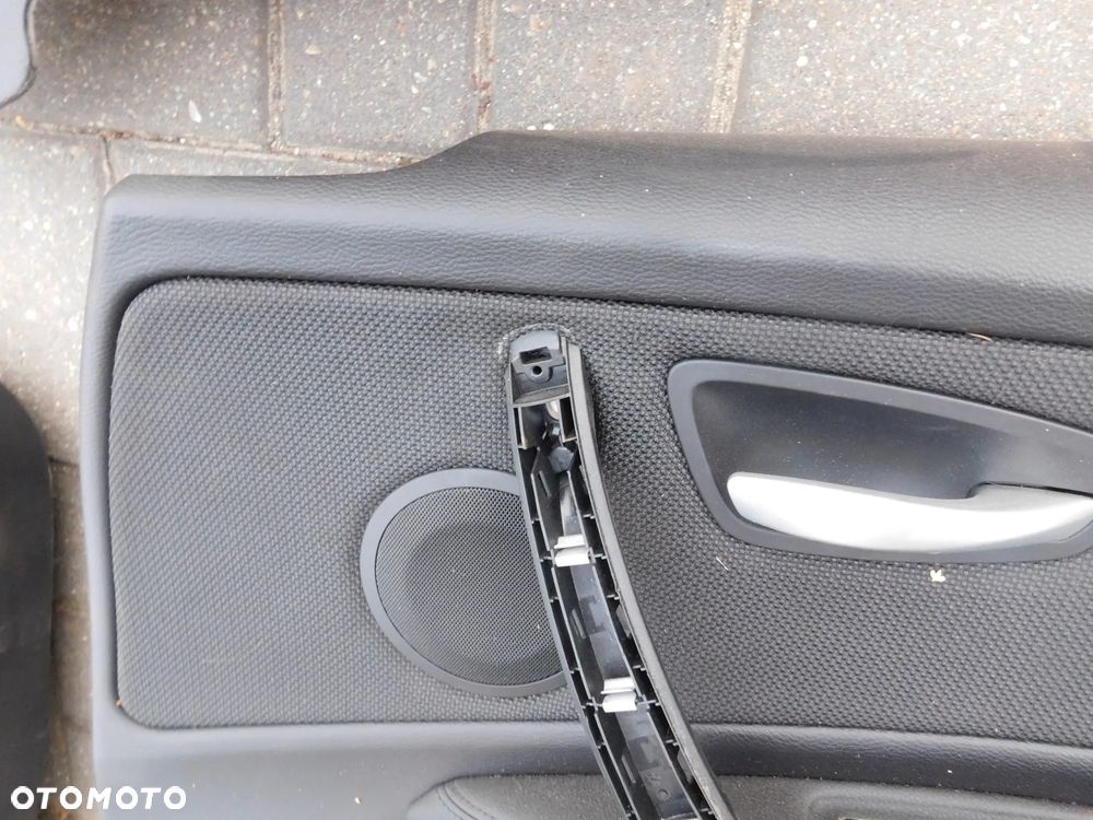 boczki drzwi tapicerka BMW E81 3D M-PAKIET CZARNA - 18