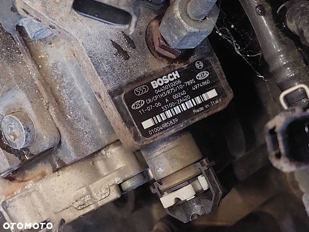 SILNIK DIESEL + POMPA WTRYSKI TURBO HYUNDAI I30 I 1.6 CRDI D4FB - 9