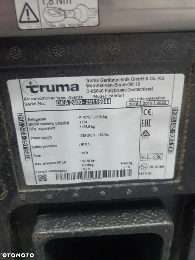 Klimatyzacja Truma kamper Aventa Comfort DKA2400 2400W pompa ciepła - 4