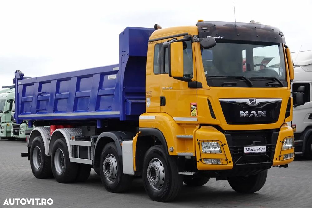 MAN TGS 35.500 / 8x4 / BASCULANTE / HYDROBURTA / BORDMATIK / NAVI / 2019 - 10