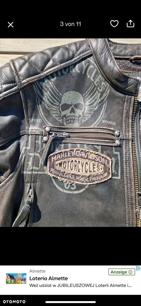Harley Davidson kurtka motocyklowa skóra - 13