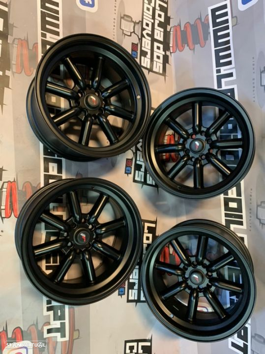 Japan Racing JR19 15x8 4x100/114 Matt Black - 4